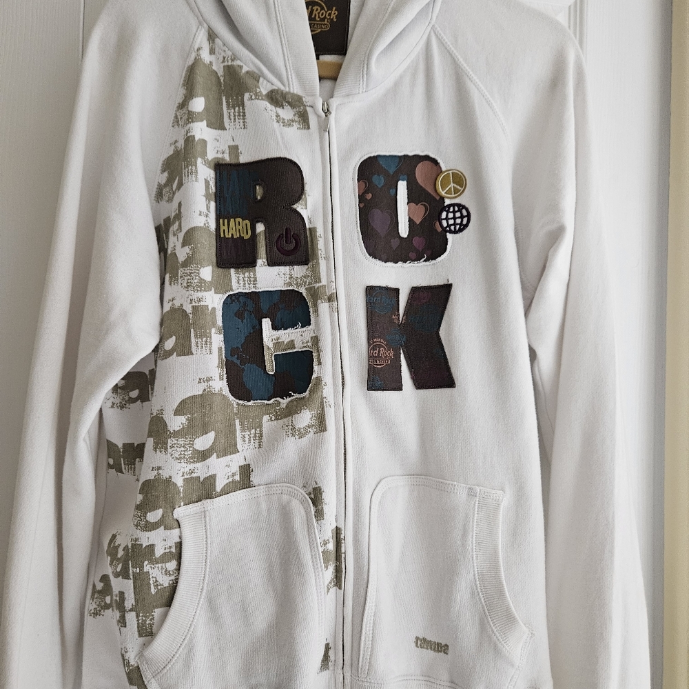 Ladies hooded Hard Rock zippered jacket